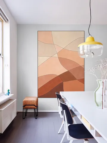 Flowing Lines And Warm Earth Tones