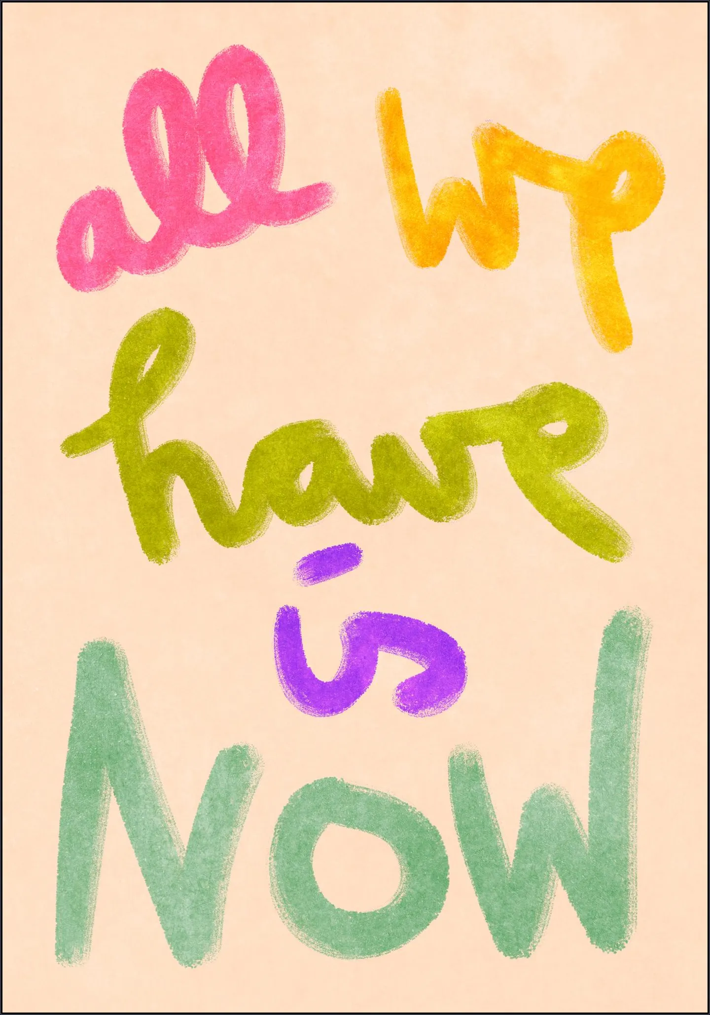 All We Have Is NOW
