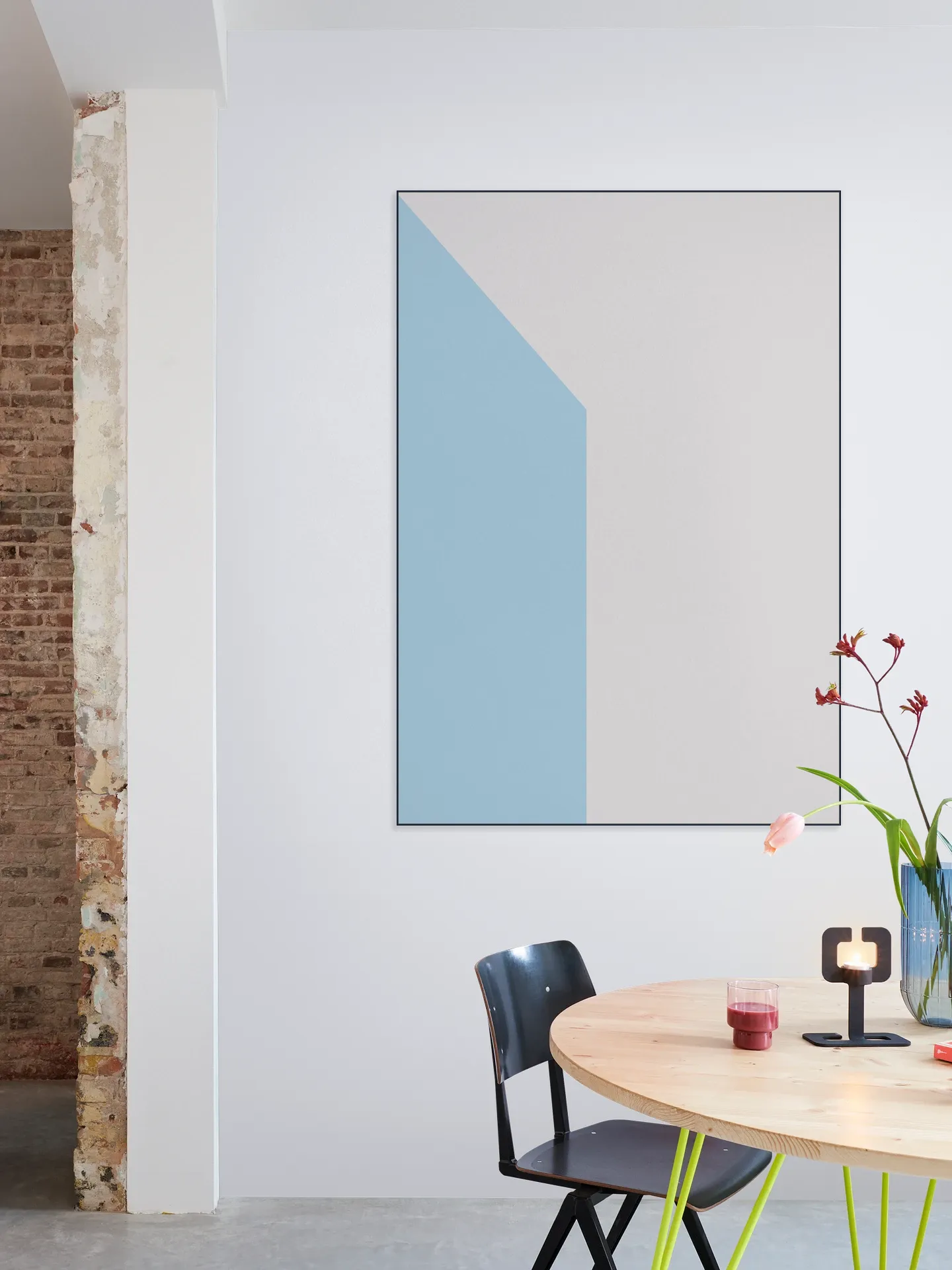 Color blocking - Grey Blue