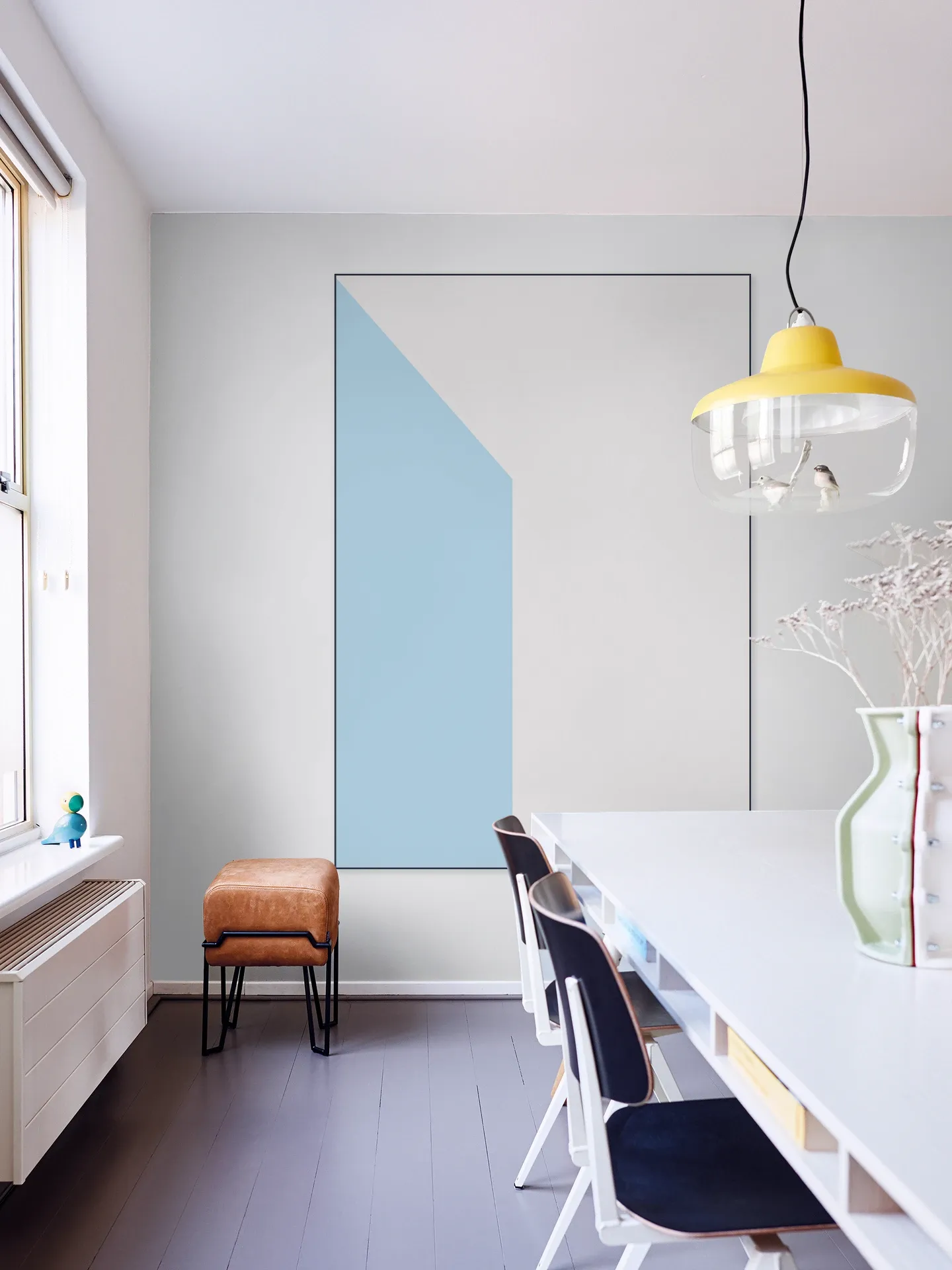 Color blocking - Grey Blue