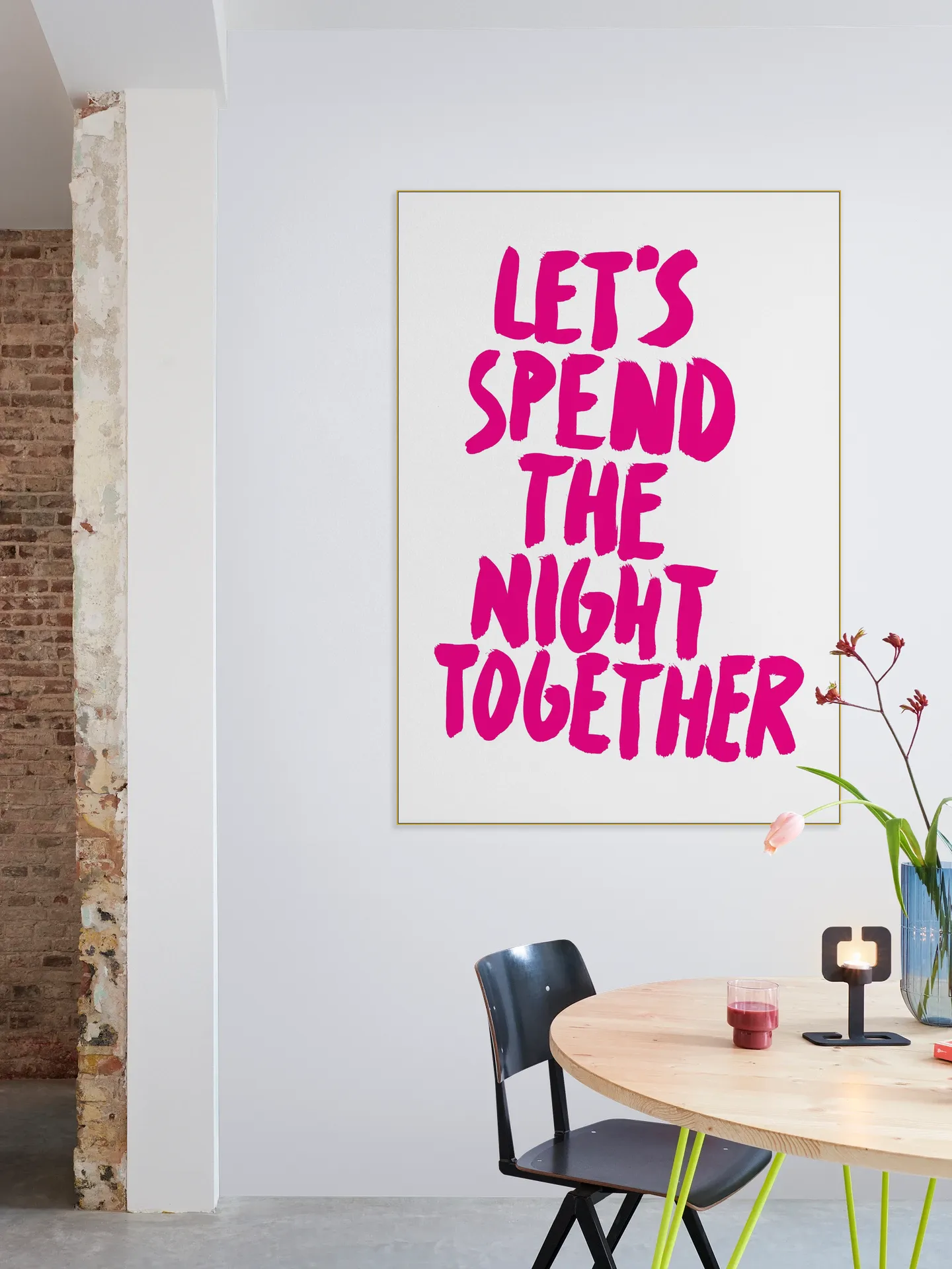 Let's spend the Night together pink