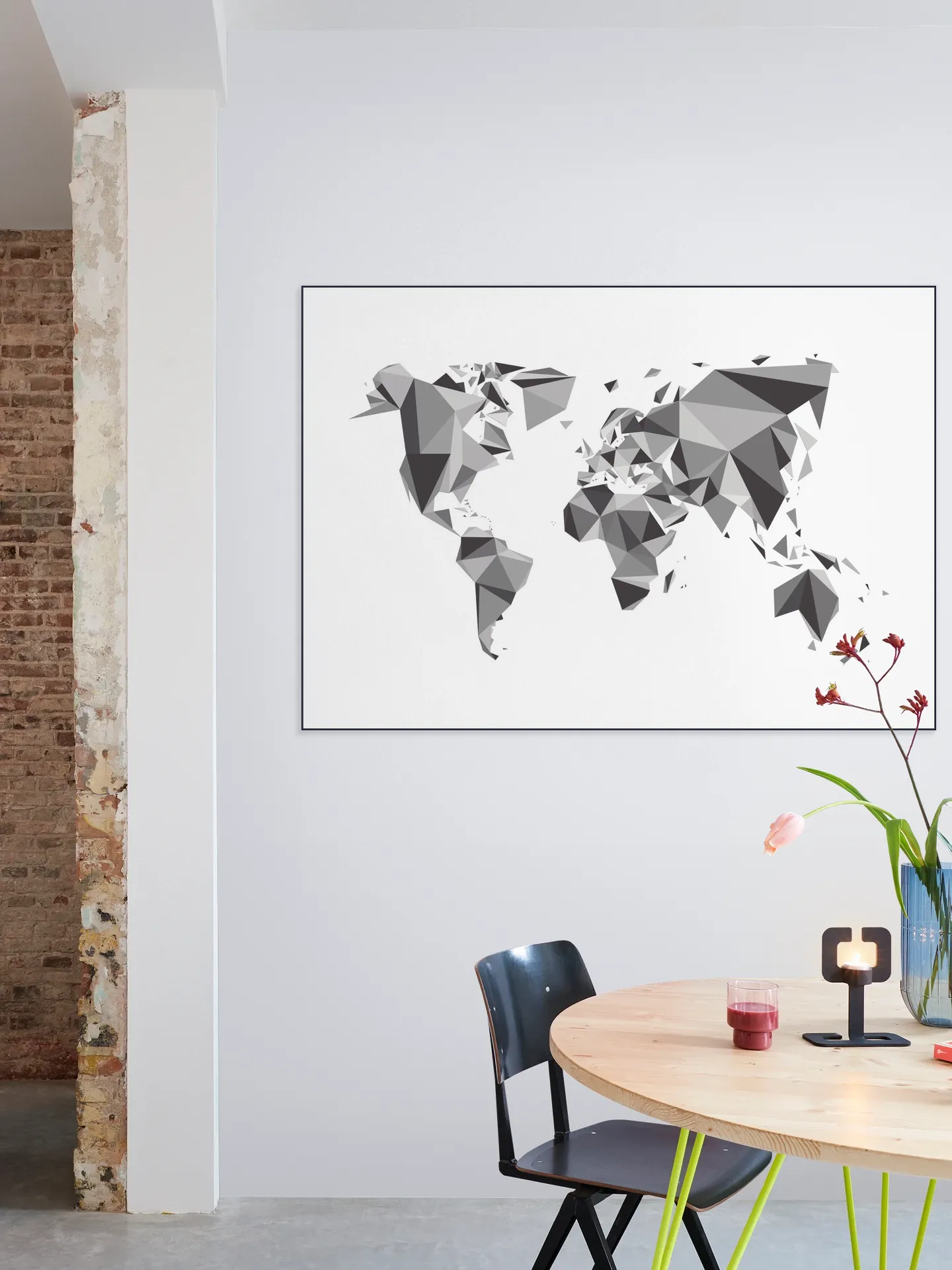 World Map 3D Chrystal