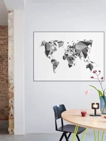 World Map 3D Chrystal