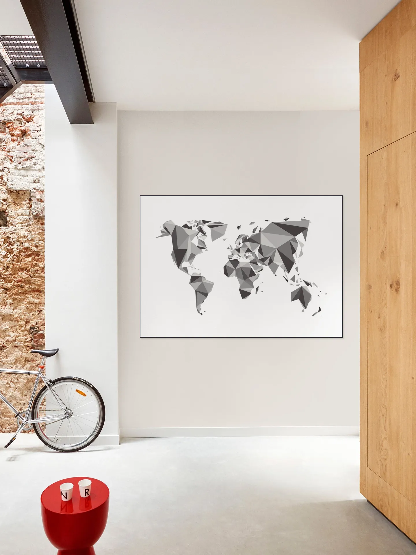World Map 3D Chrystal