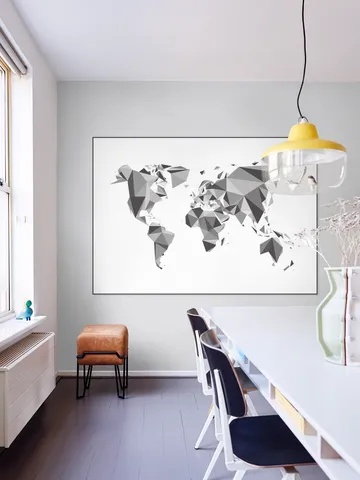 World Map 3D Chrystal