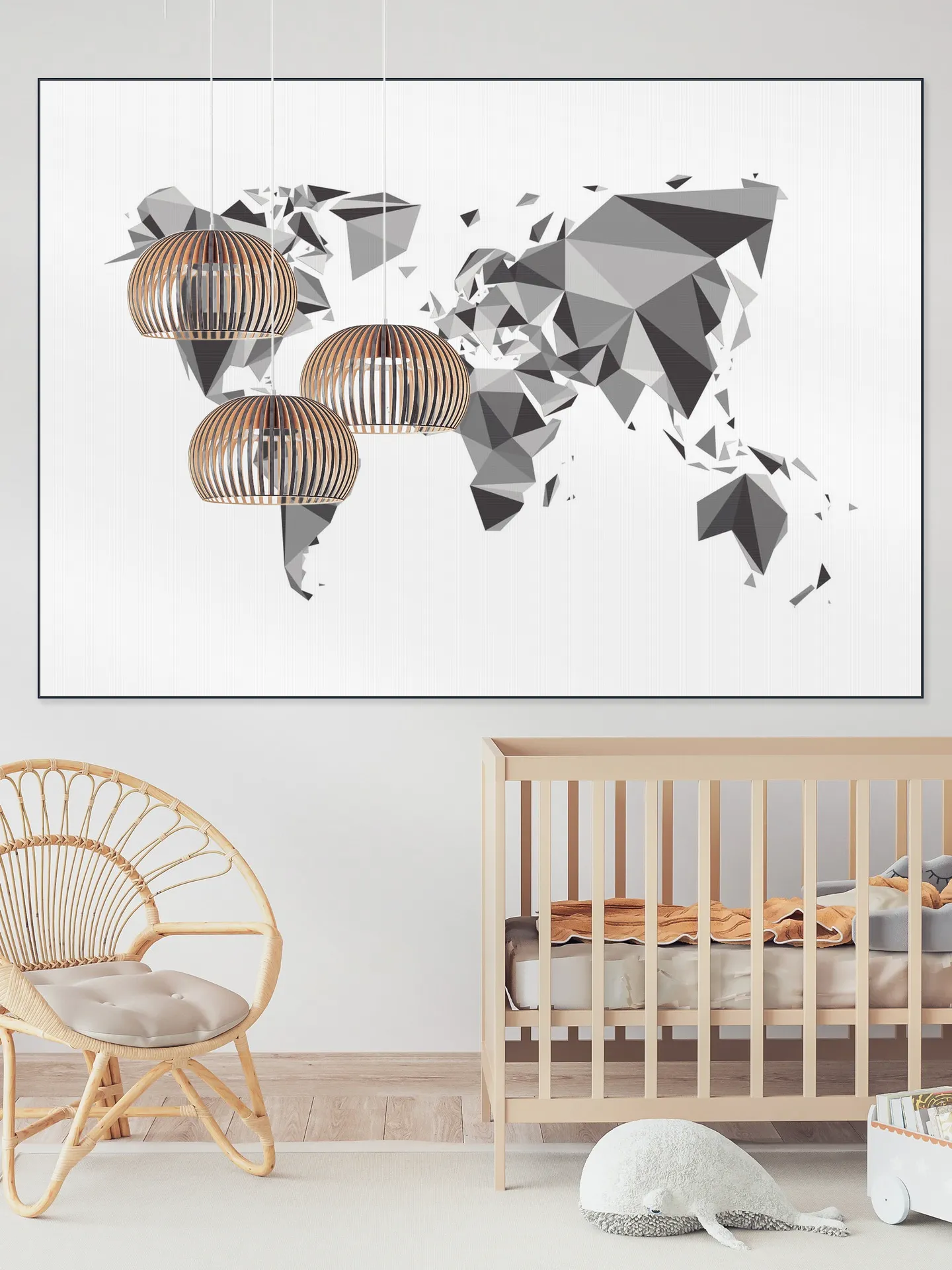 World Map 3D Chrystal