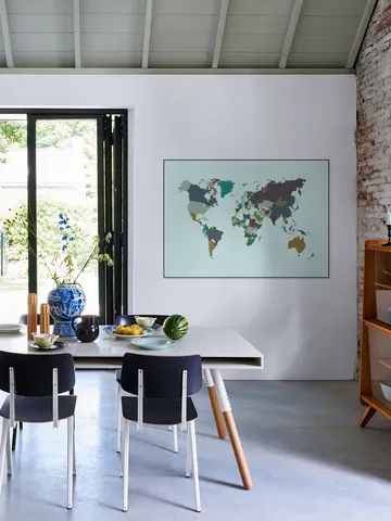 World Map Mosaic Winter