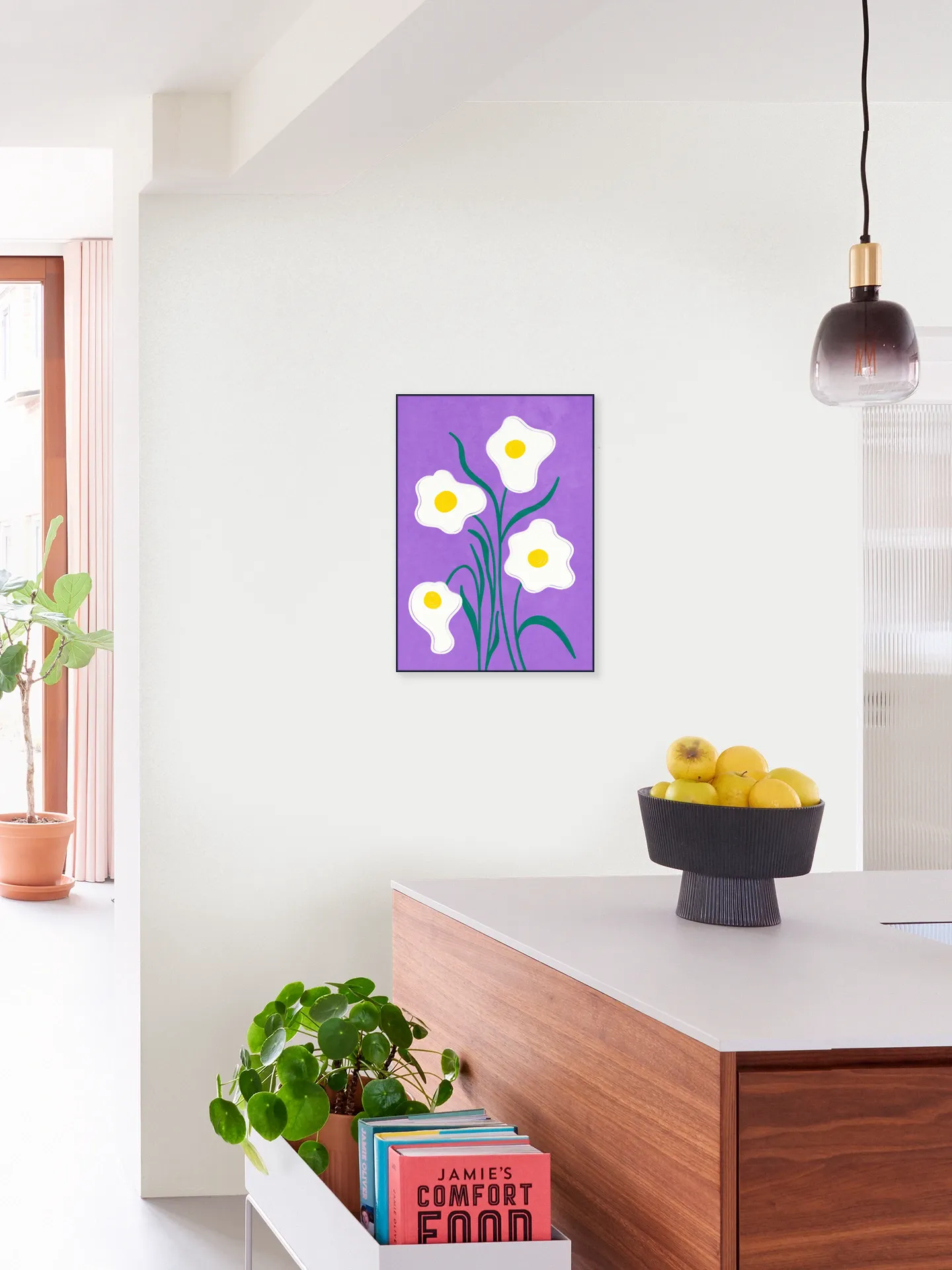 Graphical Flowers Fried Eggs