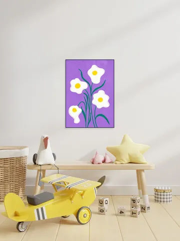 Graphical Flowers Fried Eggs