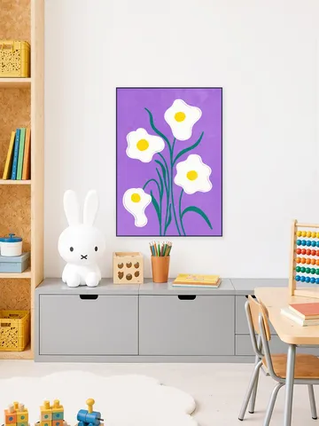 Graphical Flowers Fried Eggs