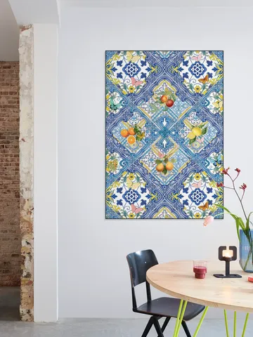 Mediterranean tiles and citrus fruit I