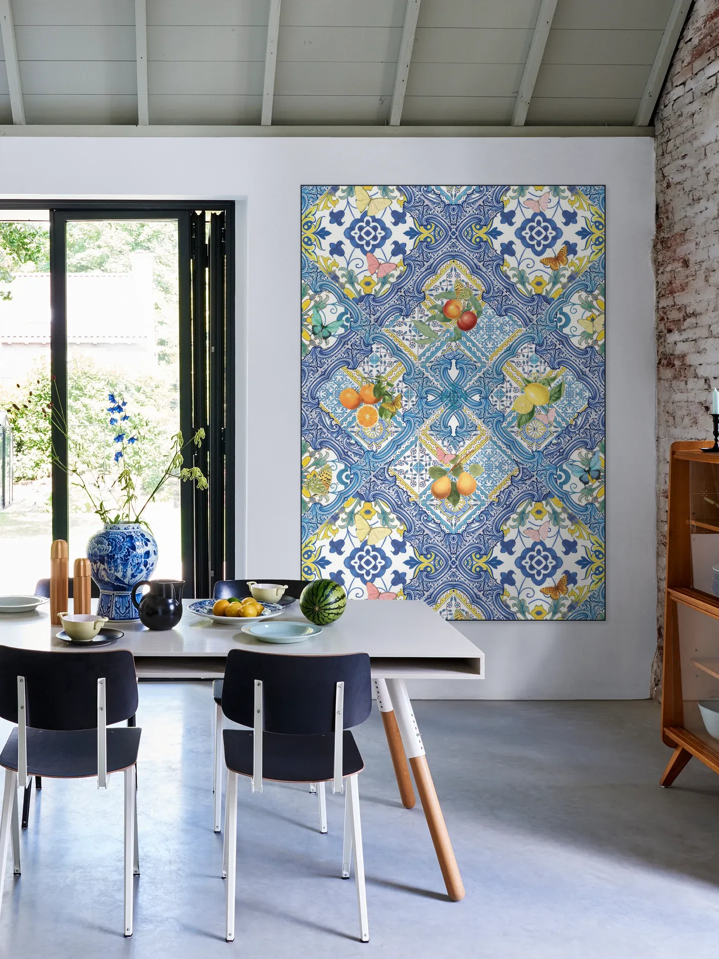 Mediterranean tiles and citrus fruit I