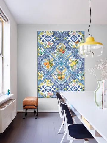 Mediterranean tiles and citrus fruit I