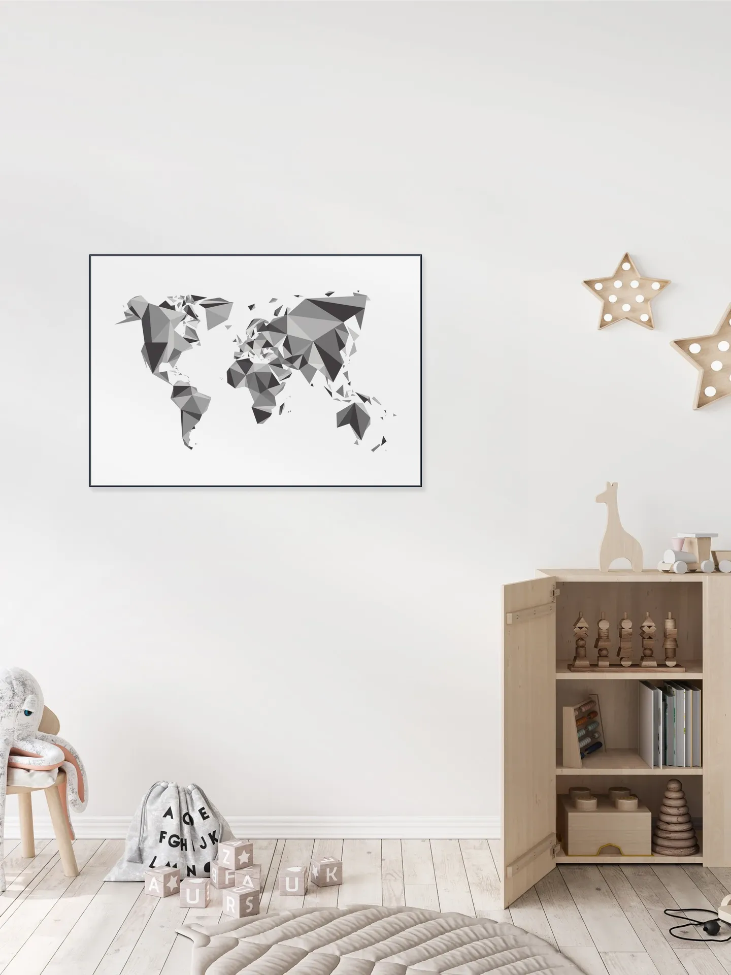 World Map 3D Chrystal