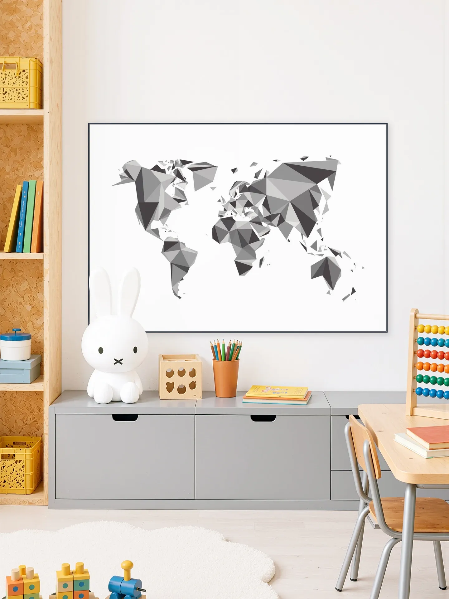 World Map 3D Chrystal