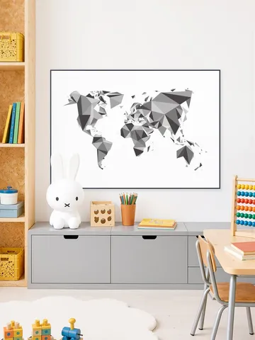 World Map 3D Chrystal