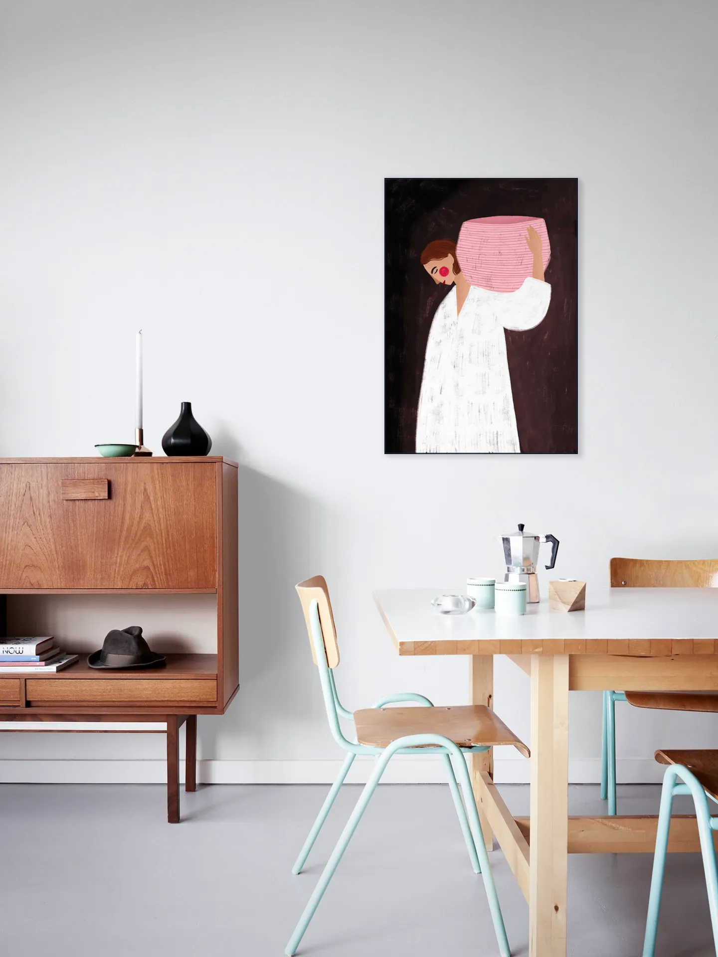 The Woman with the Pink Basket