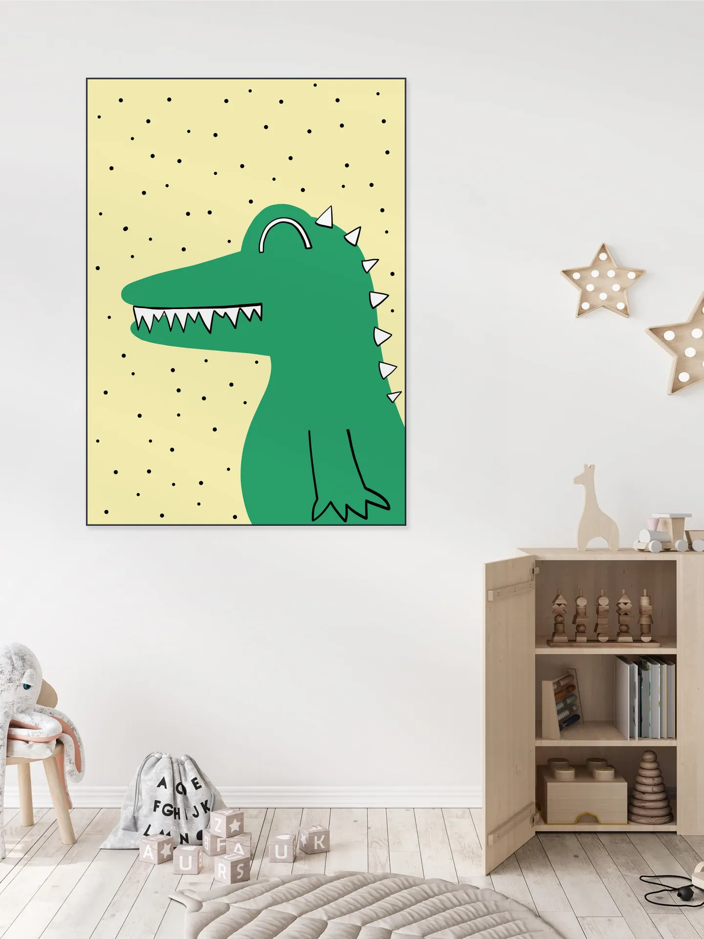 Yellow and Crocodile