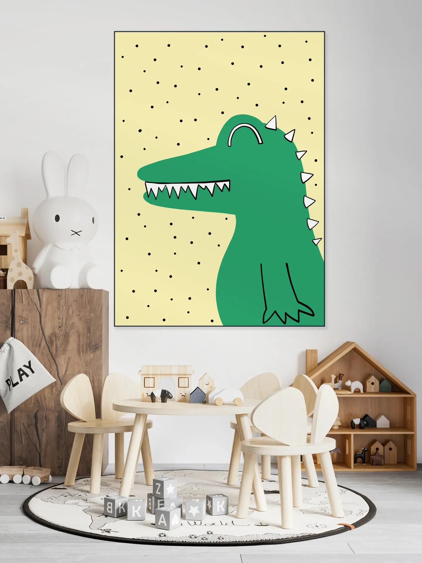 Yellow and Crocodile
