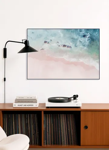 Aerial Ocean Pink Sand