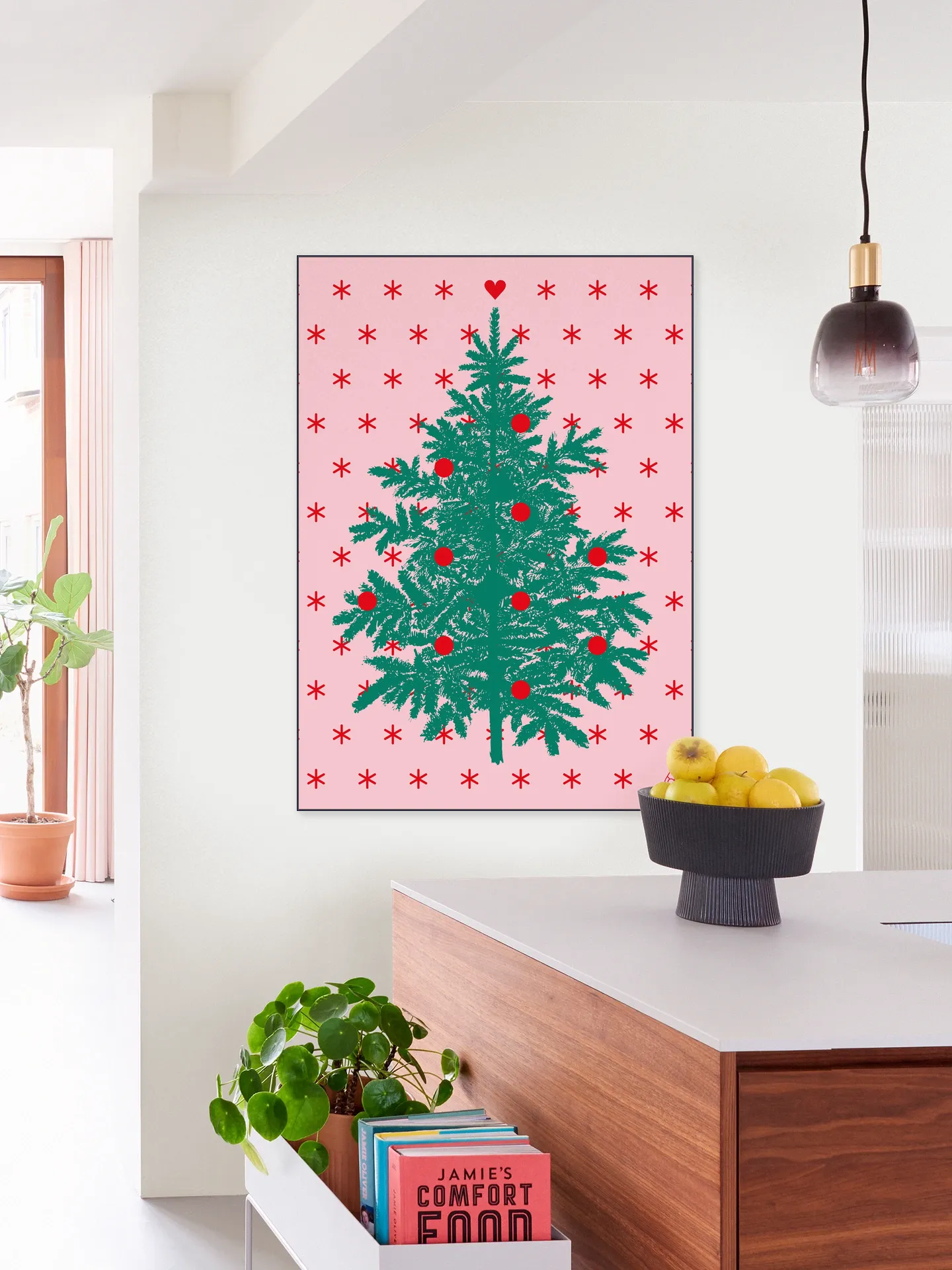 Let it snow . Pink Green