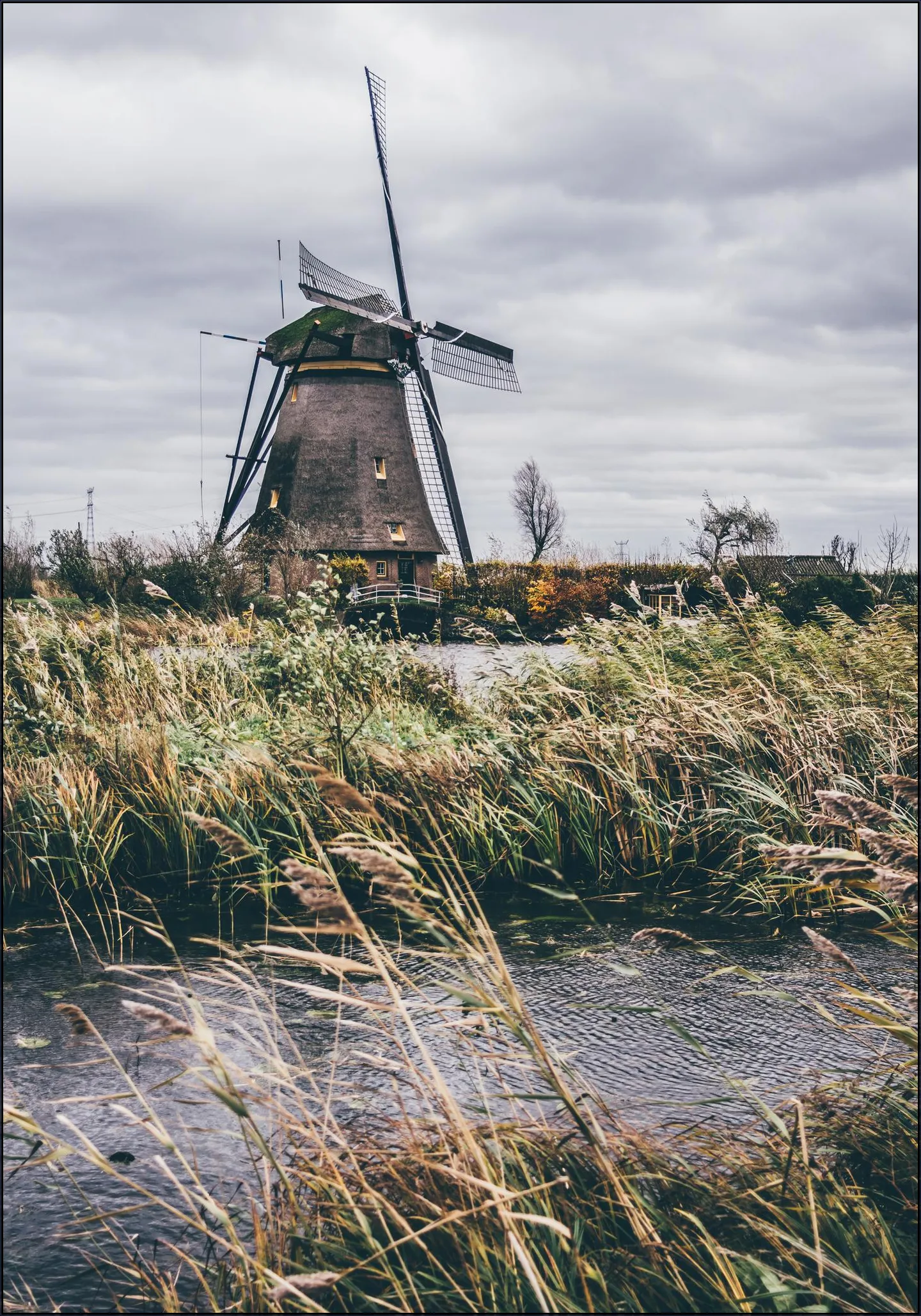 Storm in Kinderdijk