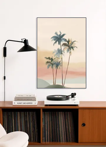 A Palm Trees At Dusk