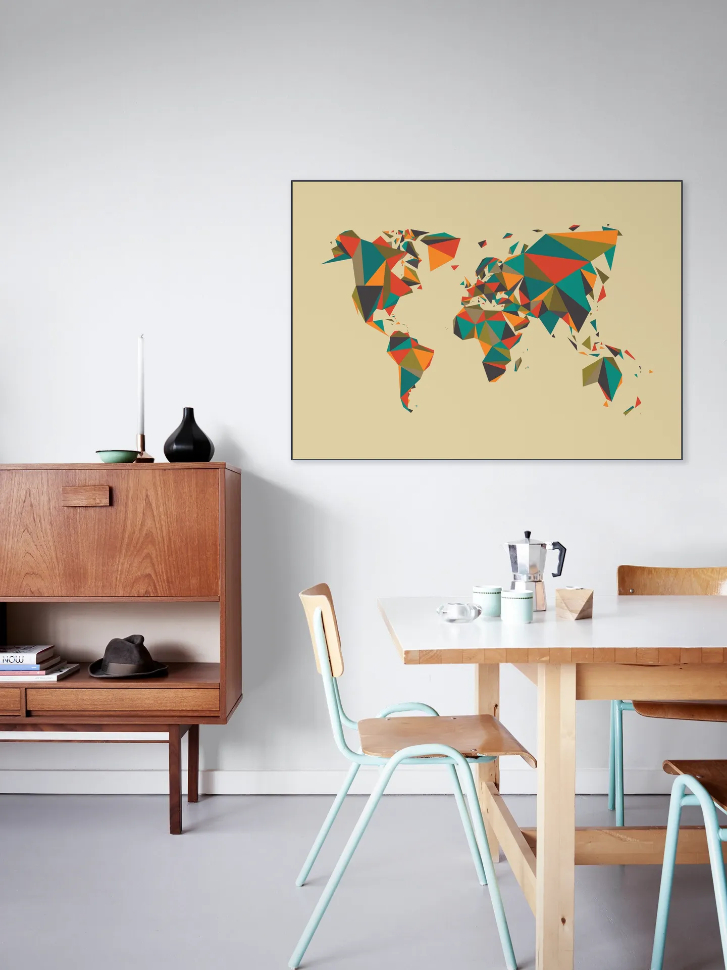 World Map 3D Autumn
