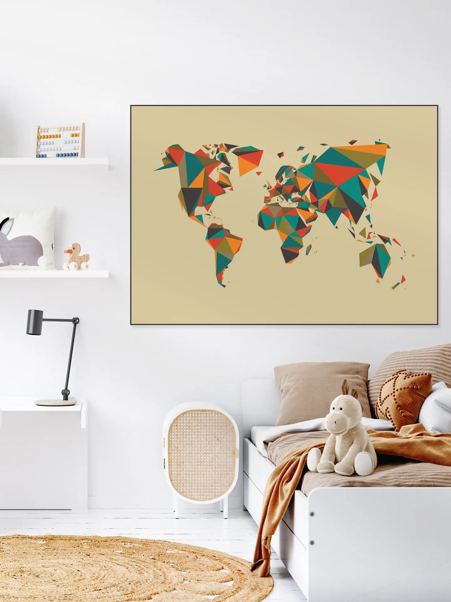 World Map 3D Autumn