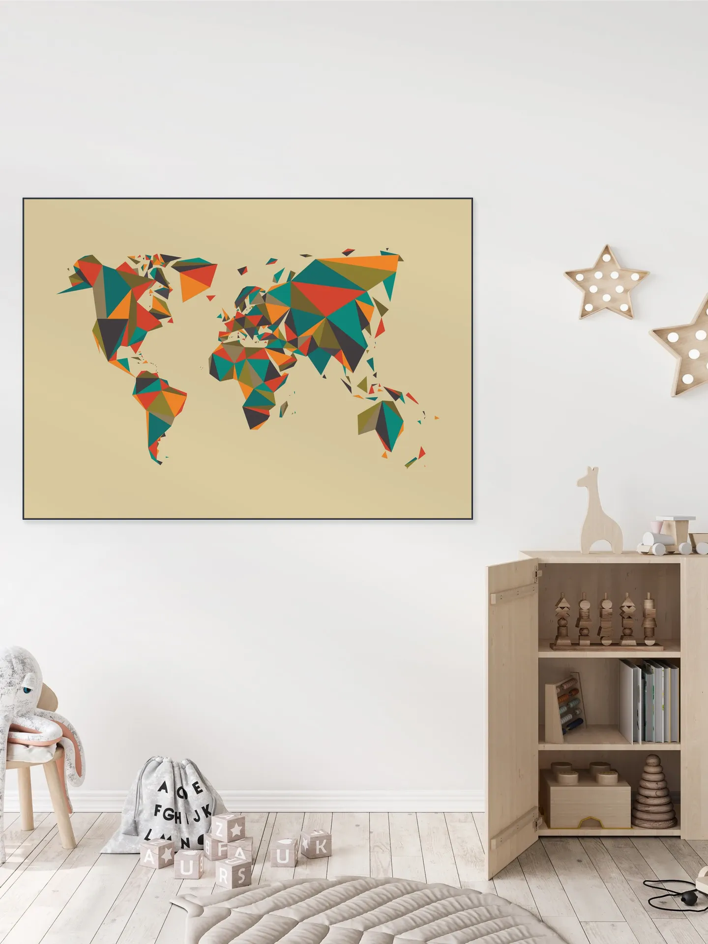 World Map 3D Autumn