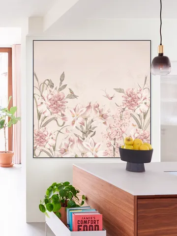Vintage Spring Flowersand Birds