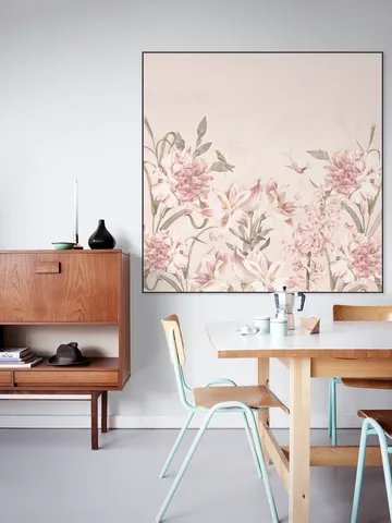 Vintage Spring Flowersand Birds