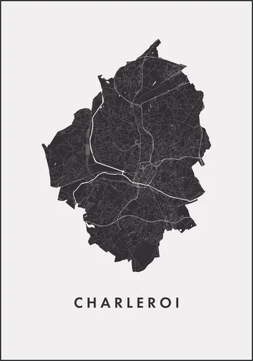 Charleroi City Map