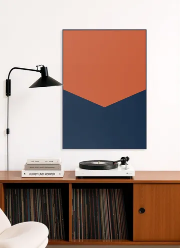 Color blocking - Orange Blue