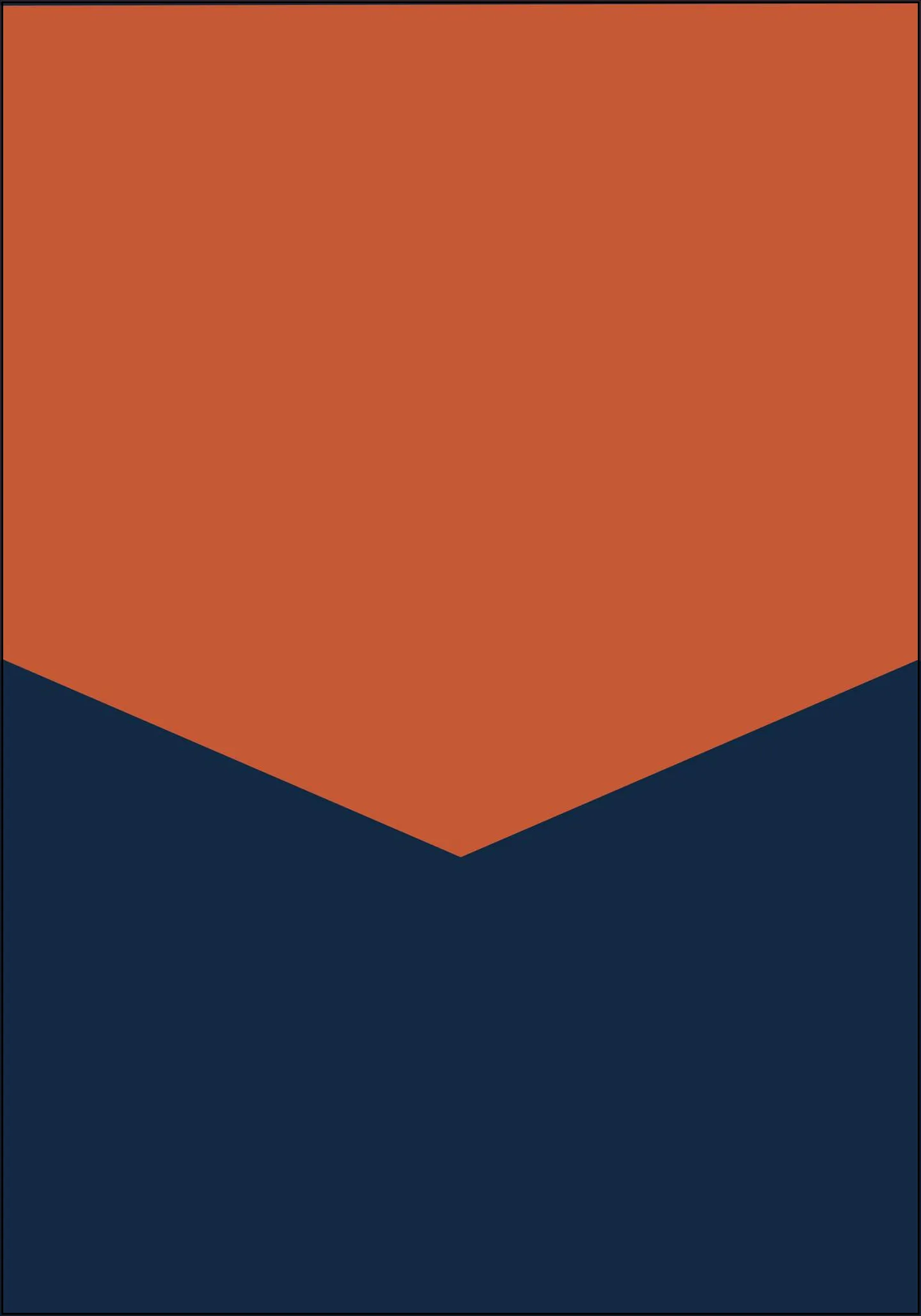 Color blocking - Orange Blue