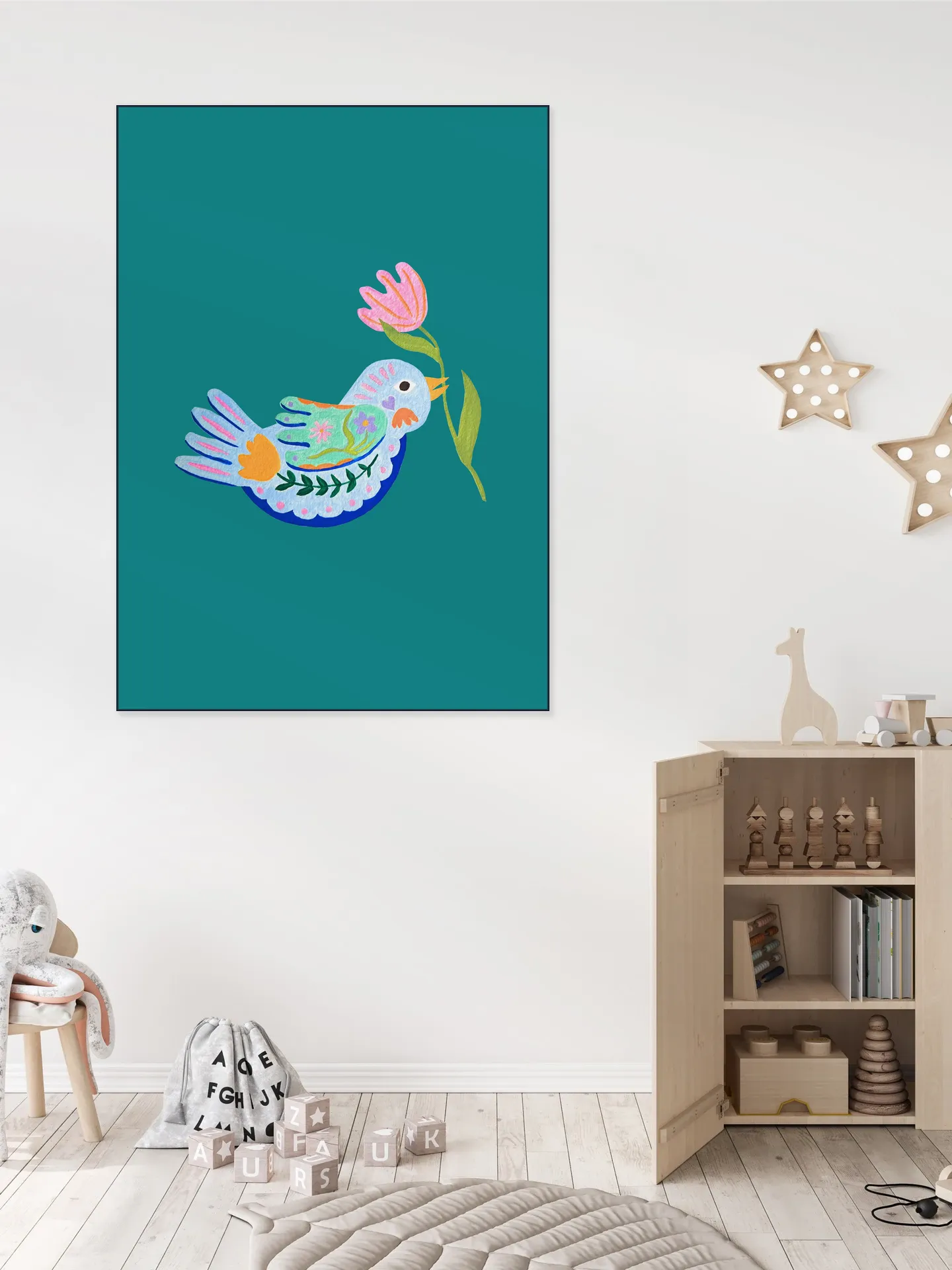 Floral Fantasy Bird