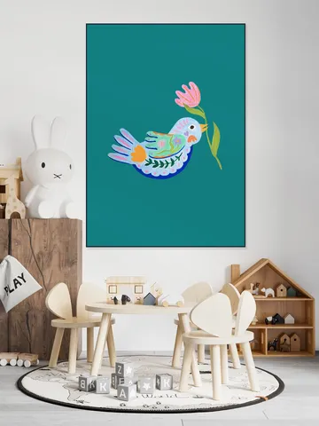 Floral Fantasy Bird