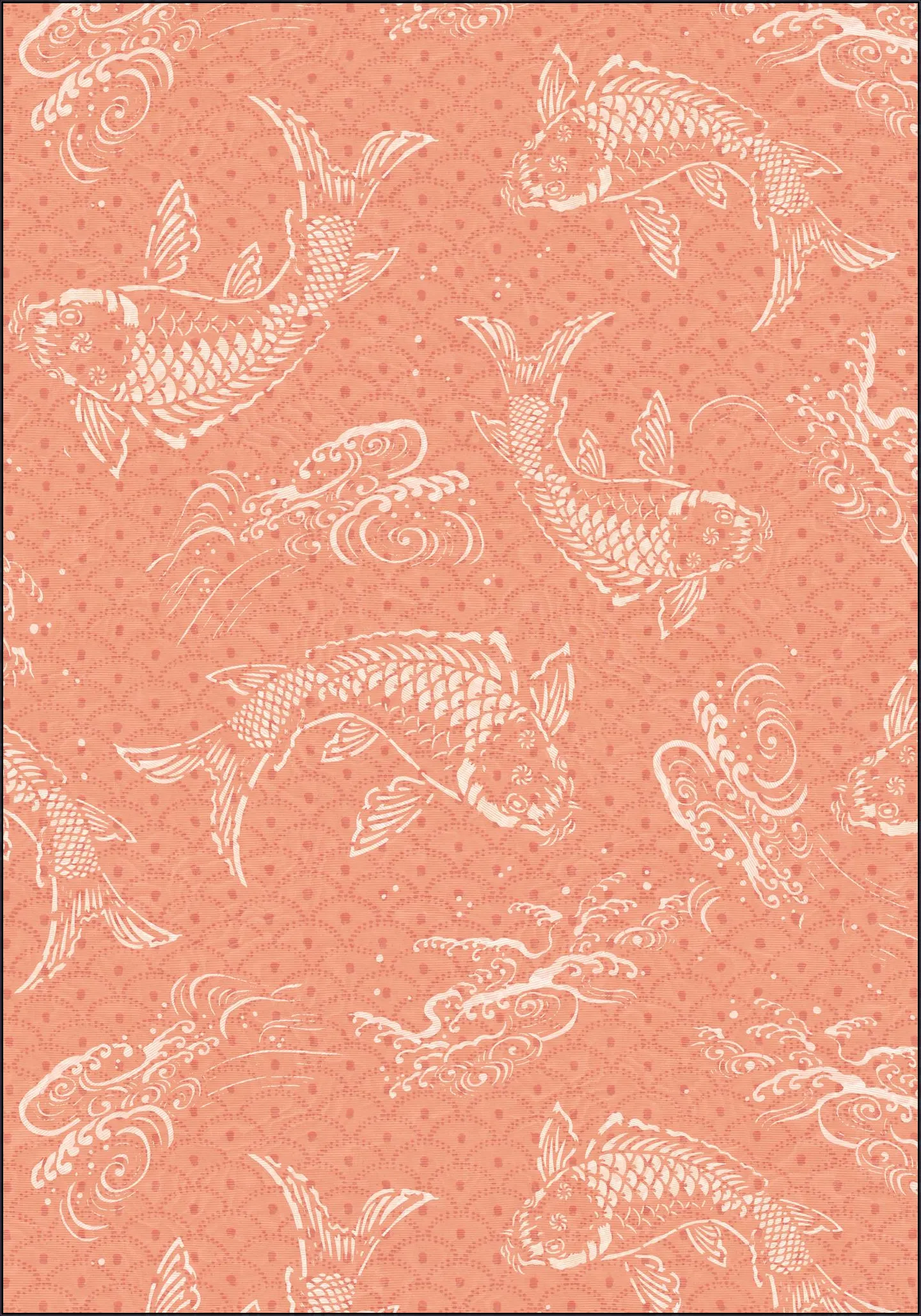 Peach Fuzz Koi Fish