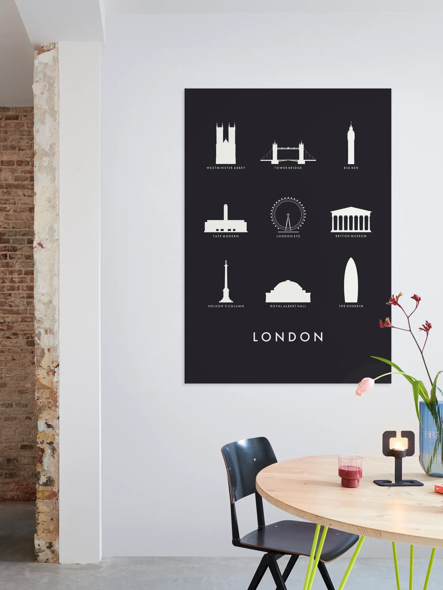 London Architecture black