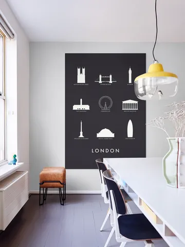 London Architecture black