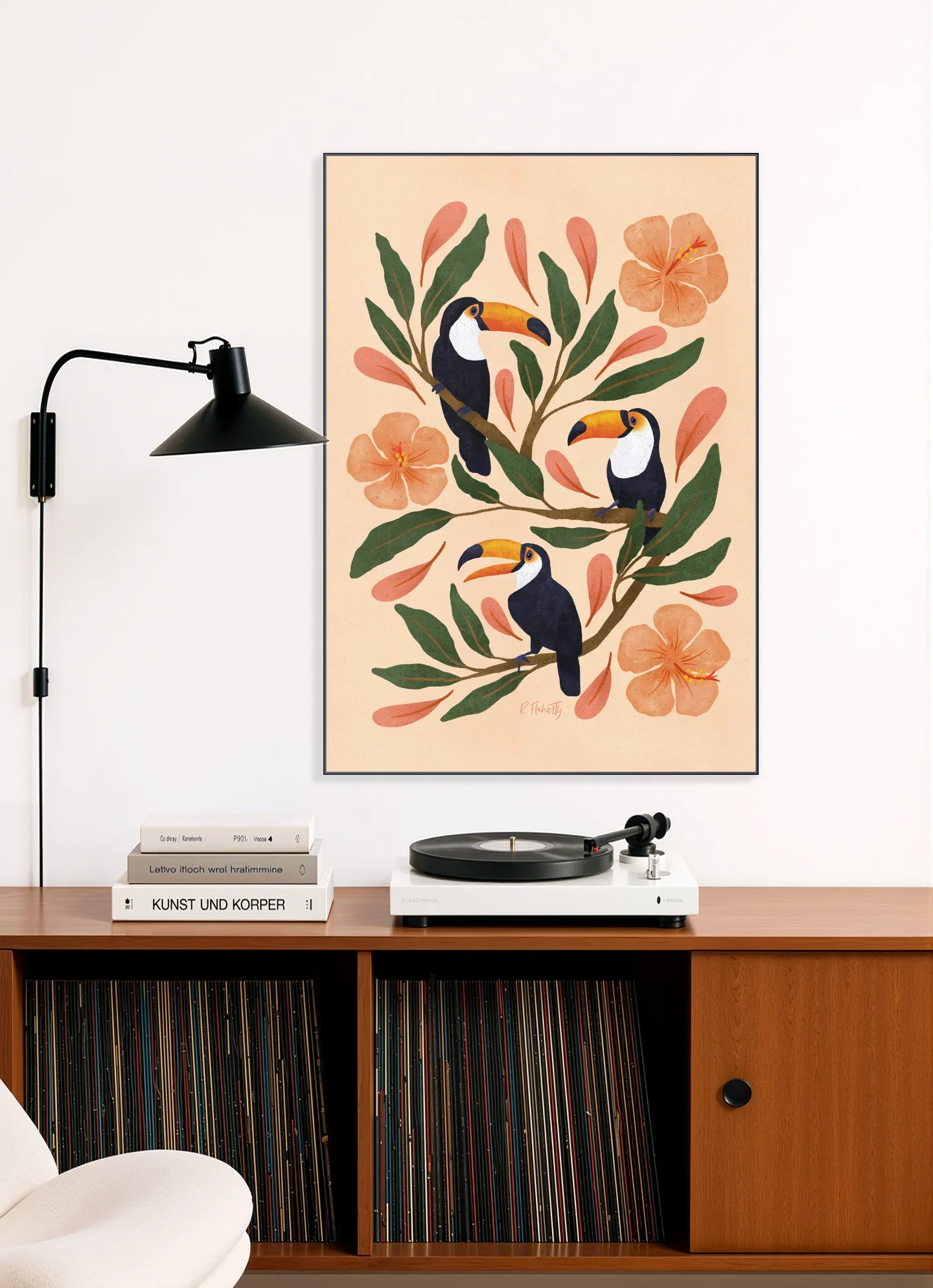 Toucans in the Hibiscus