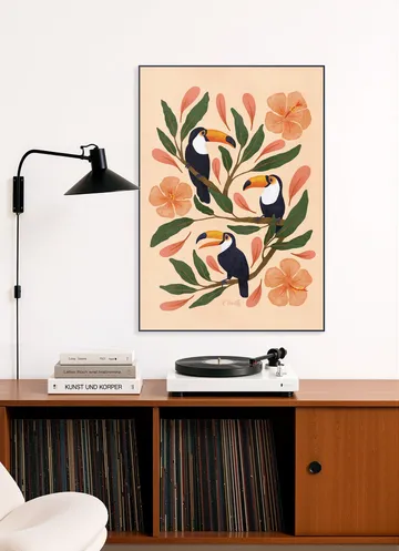 Toucans in the Hibiscus