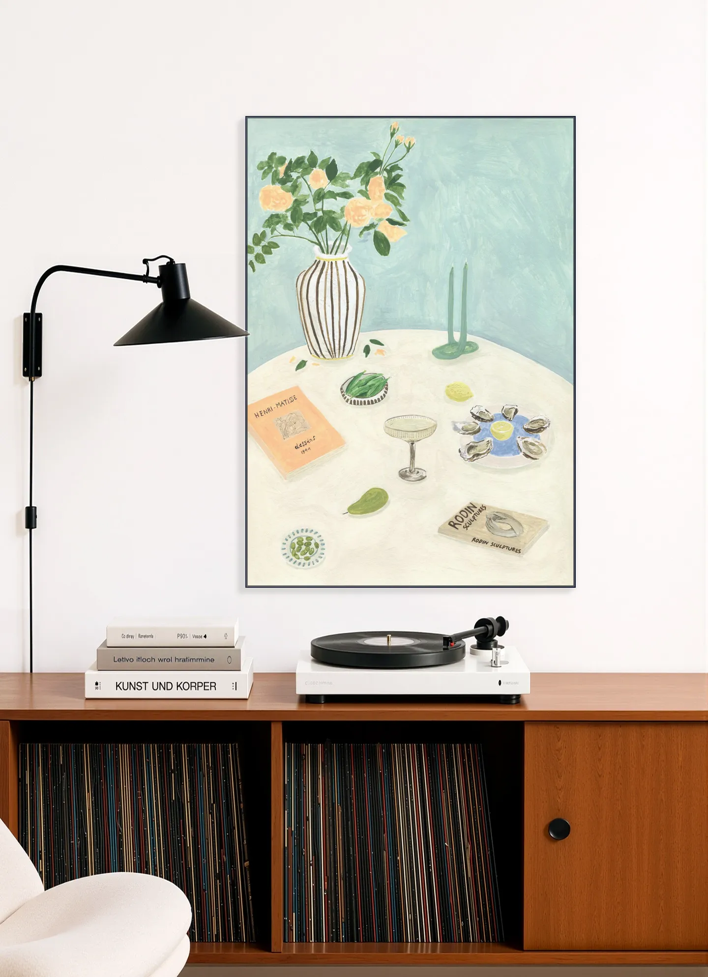 Oysters and Art Books