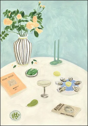 Oysters and Art Books