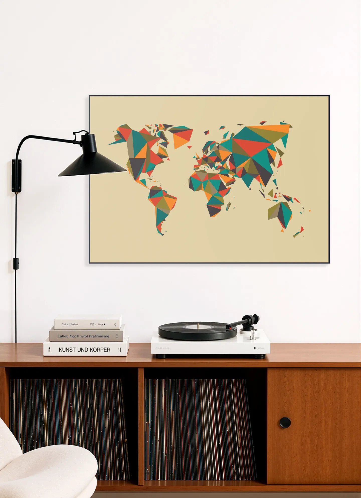 World Map 3D Autumn