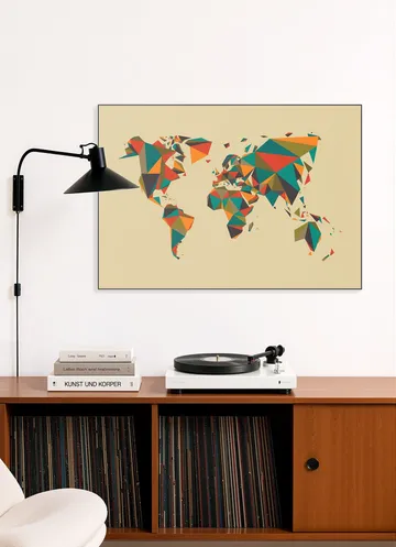 World Map 3D Autumn