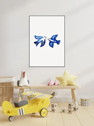 Blue Portuguese Birds