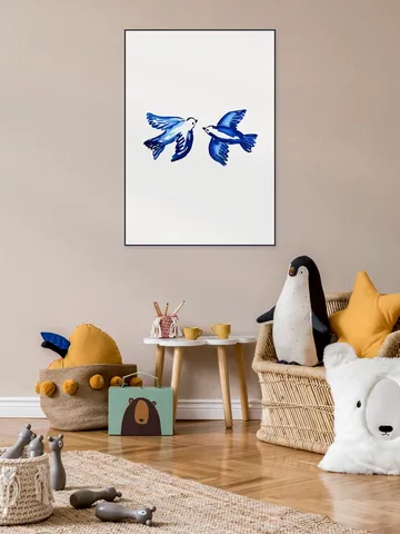 Blue Portuguese Birds