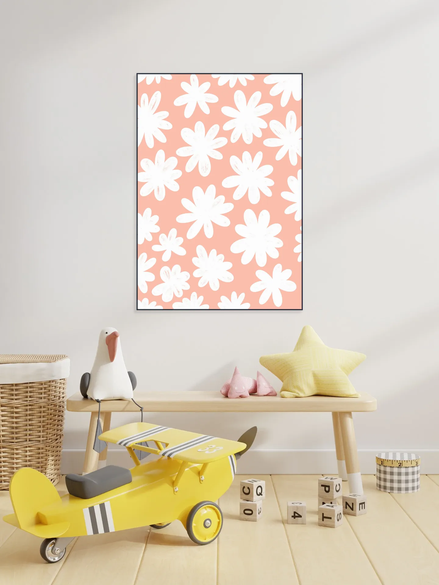 Marguerites on Pink