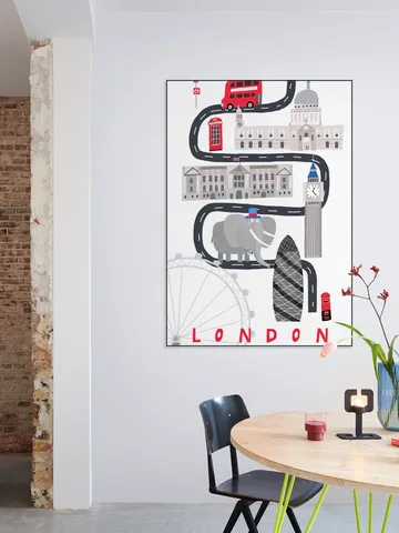 London City With Cute Elephant Tourist 